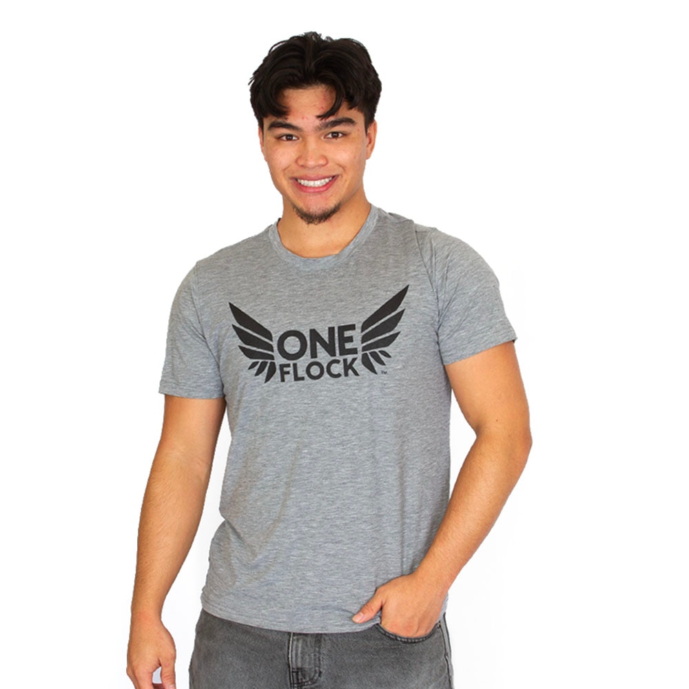 Ducks Spirit, McKenzie SewOn, Grey, Crew Neck, Polyester Blend, Men, Unisex, Football, One Flock, T-Shirt, 1003687